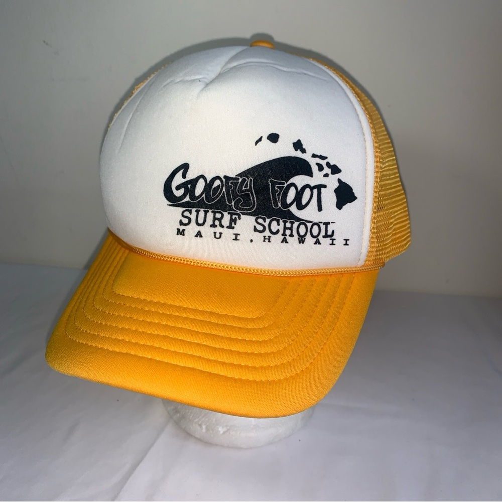 Goofy Foot Surf School Maui HI Trucker Snapback Hat